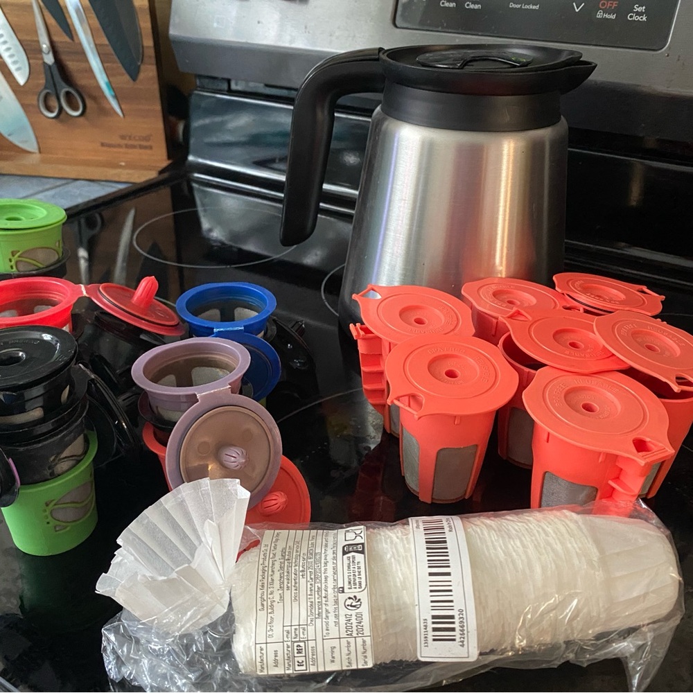 Keurig Stainless Steel Coffee Carafe with Reusable Pods